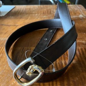 Vintage Gucci equestrian belt horse leather